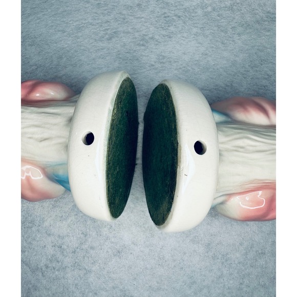 Vintage Lady Figurine‎ Vase Pair Pink Blue Floral Accent Decor lamp bases - Picture 12 of 12